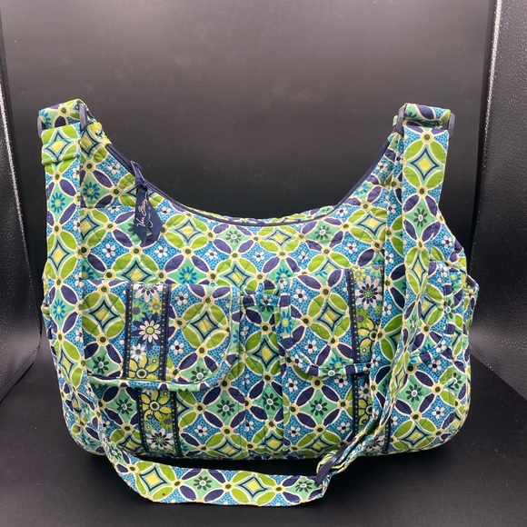 Vera Bradley Floral Geometric Shoulder Bag - Picture 2 of 11